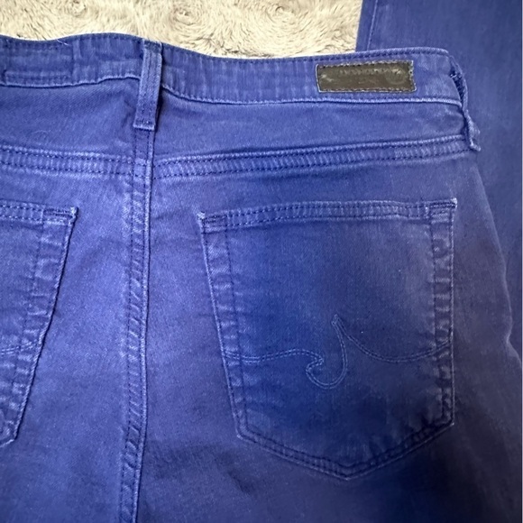 AG Adriano Goldschmied 26R The Prima Mid Rise Cigarette Jeans Cobalt Bright Blue - Picture 11 of 11
